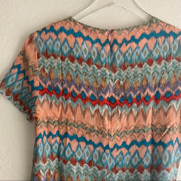 AMOUR VERT multicolor silk ruffle hem dress - Picture 5 of 8